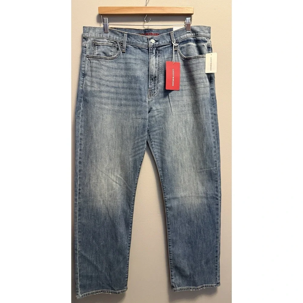 Lucky Brand 363‎ Vintage Straight Leg Jeans Paradise Valley Blue Size 38x34 NWT